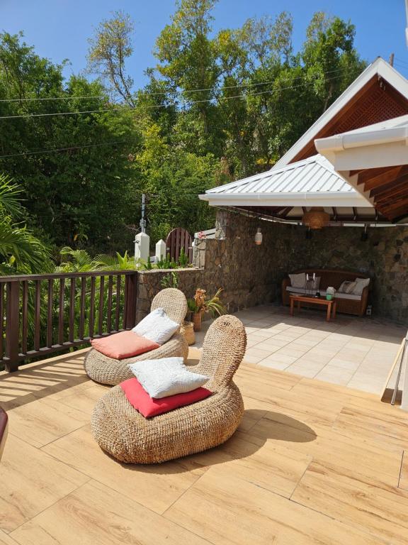 Balkón nebo terasa v ubytování Harbour View House Villa