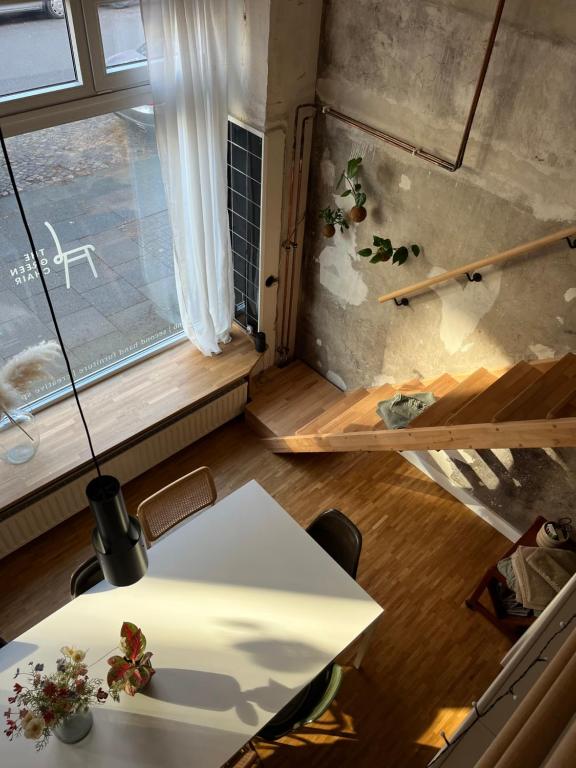 Χώρος καθιστικού στο THE GREEN CHAIR Eppendorf - 75qm apartment for 4-6