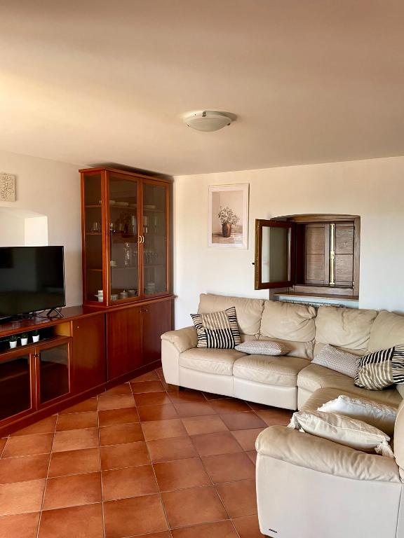 TV a/nebo společenská místnost v ubytování Istrian house Casa del nonno