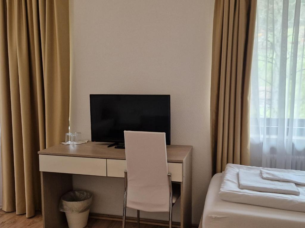 TV a/nebo společenská místnost v ubytování Schwanen-Resort