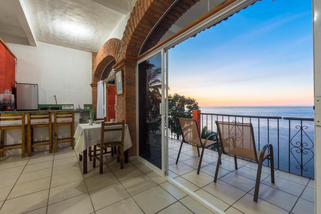Nespecifikovaný výhled na moře nebo výhled na moře při pohledu z hotelu