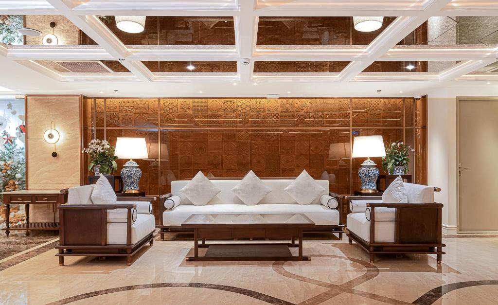 Posezení v ubytování Rue de L'amour Boutique Hotel Ha Noi