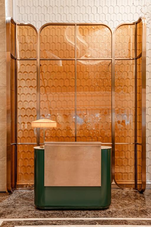 Koupelna v ubytování Rue de L'amour Boutique Hotel Ha Noi