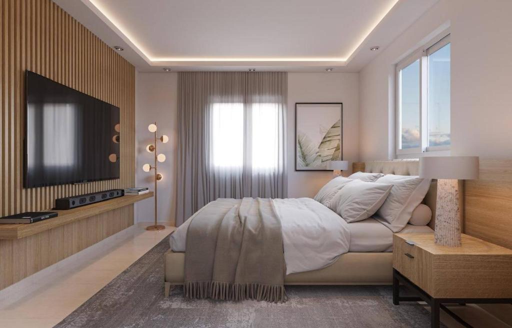 Postel nebo postele na pokoji v ubytování Los Castillos Resort