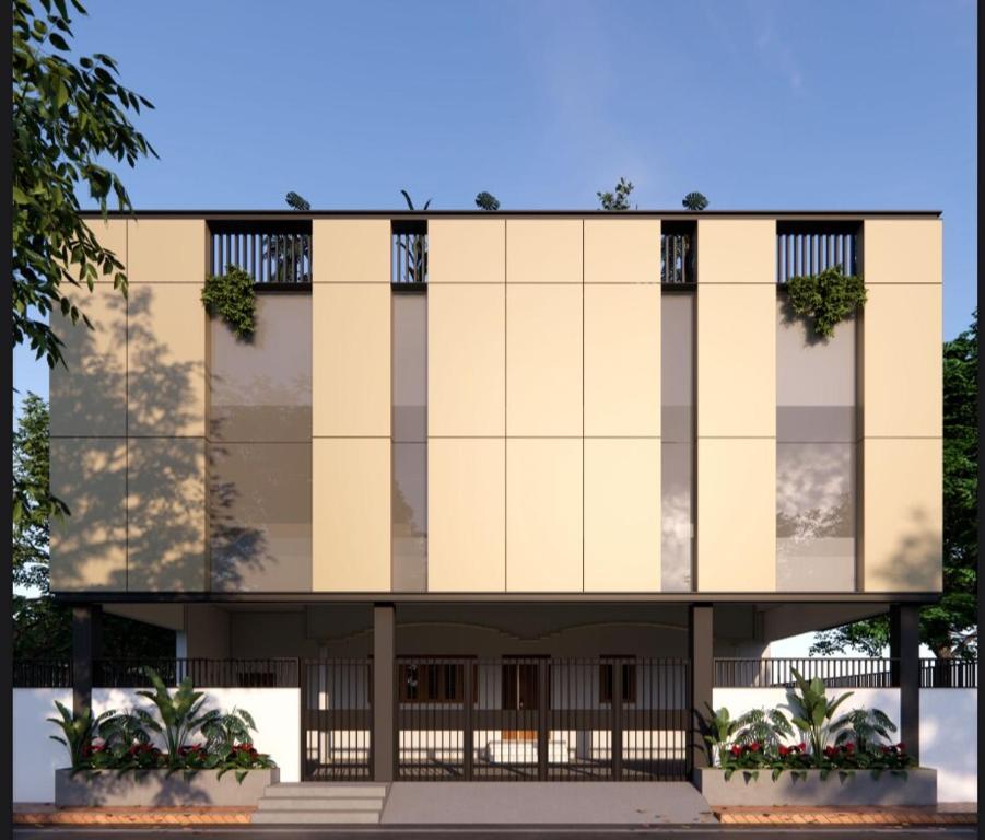 Το κτήριο όπου στεγάζεται  η παραθεριστική κατοικία