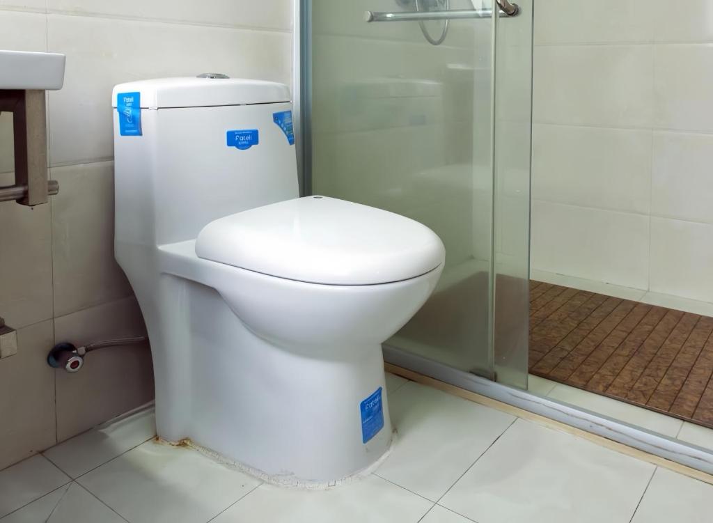 Koupelna v ubytování Junyao Inn