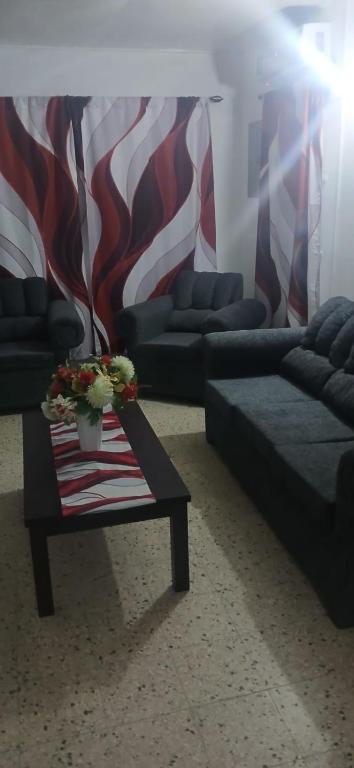 Area soggiorno di Holiday Rooms in Port Morant St Thomas Jamaica