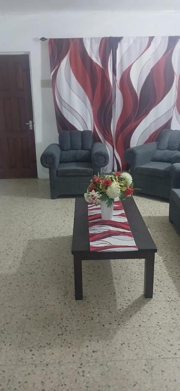 Area soggiorno di Holiday Rooms in Port Morant St Thomas Jamaica