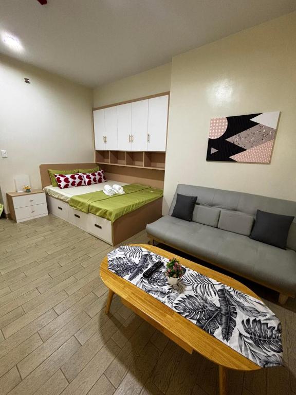 Posezení v ubytování DH Suites