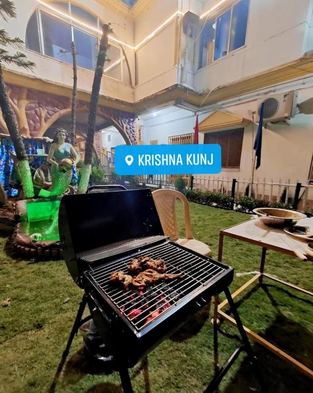 Grillaðstaða í boði fyrir gesti í íbúðinni