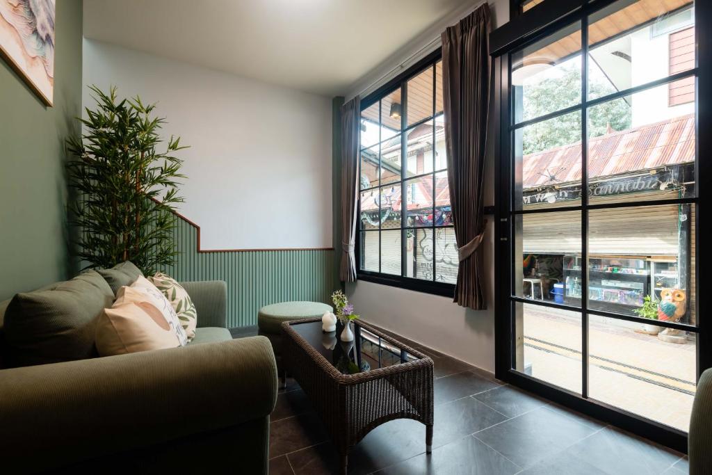 Posezení v ubytování Kewalin hostel