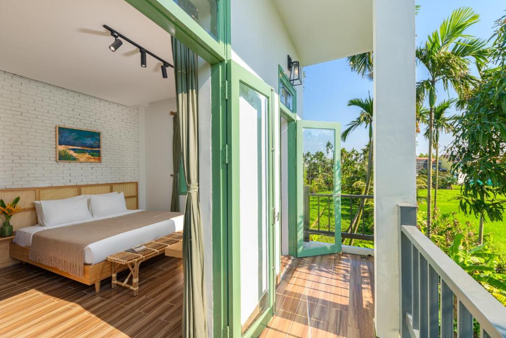 Balkón nebo terasa v ubytování Manling Retreat Hoi An