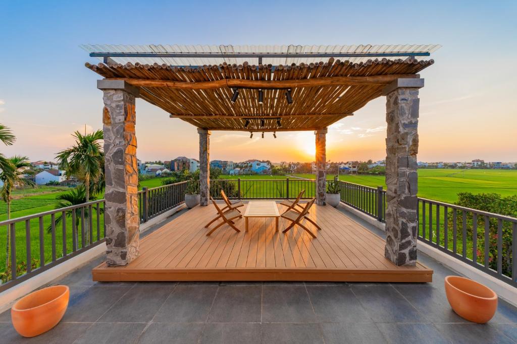 Balkón nebo terasa v ubytování Manling Retreat Hoi An