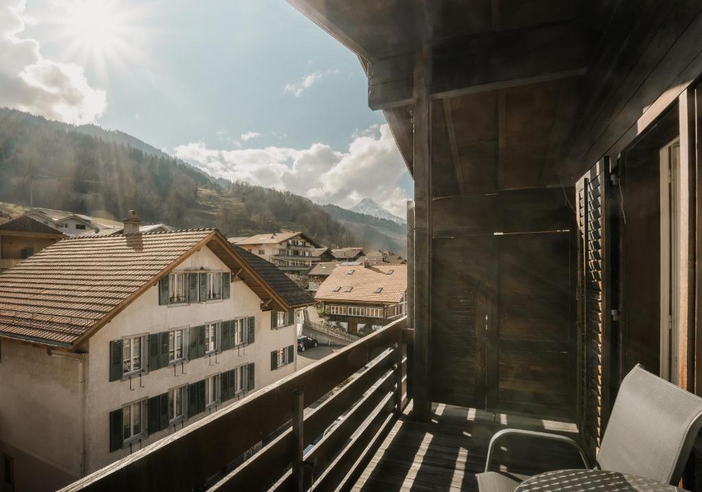 Nespecifikovaný výhled na hory nebo výhled na hory při pohledu z hotelu