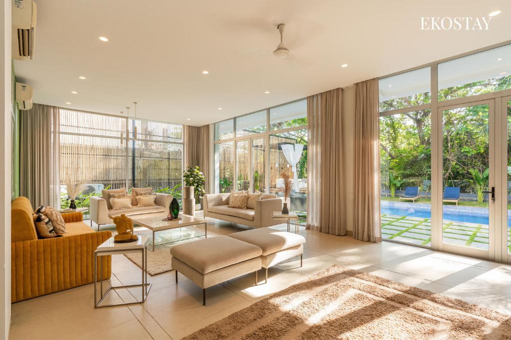 Posezení v ubytování EKOSTAY Luxe I Avante Villa