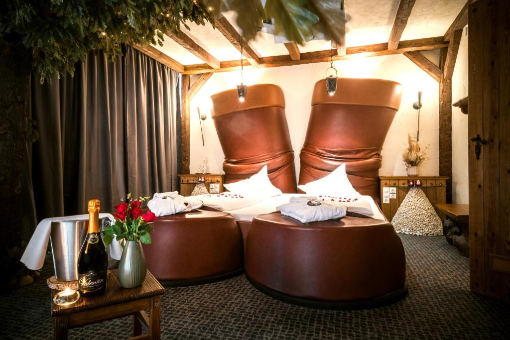 Postel nebo postele na pokoji v ubytování Mercure Hotel Riesa Dresden Elbland