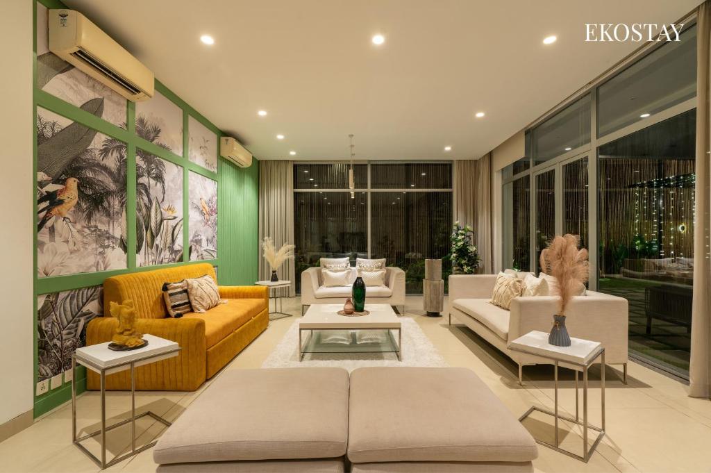 Posezení v ubytování EKOSTAY Luxe I Avante Villa