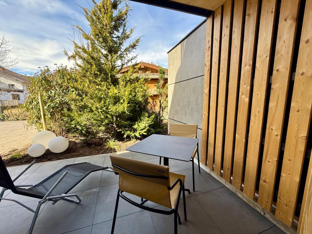 Balkón nebo terasa v ubytování TinyHome Singer - inclusive private Sauna
