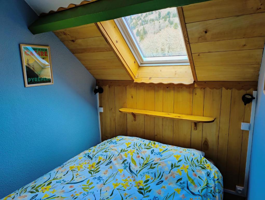 Postel nebo postele na pokoji v ubytování Auberge La Soulan