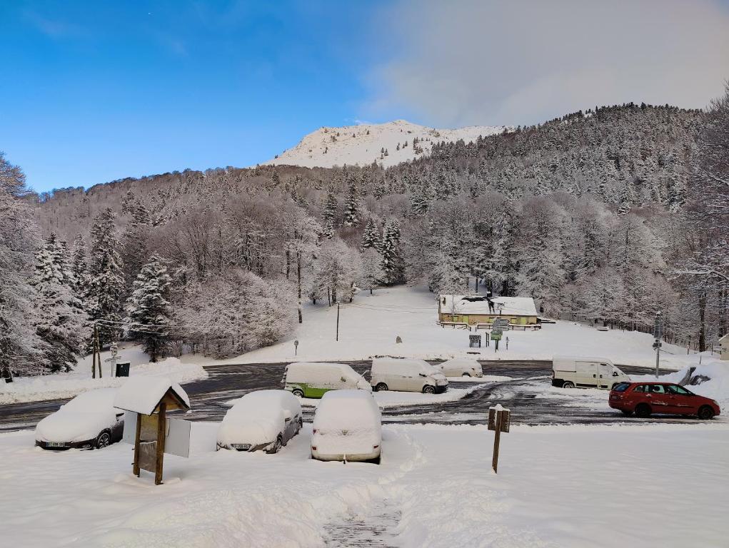 Auberge La Soulan v zimě