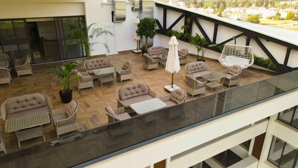 Balkón nebo terasa v ubytování Seven For Life Thermal Hotel