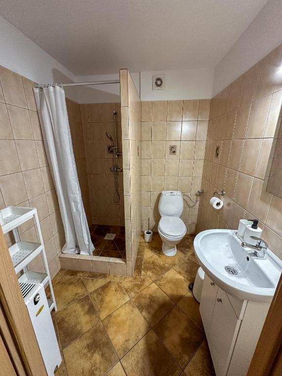 Kúpeľňa v ubytovaní Sielanka nad Junem