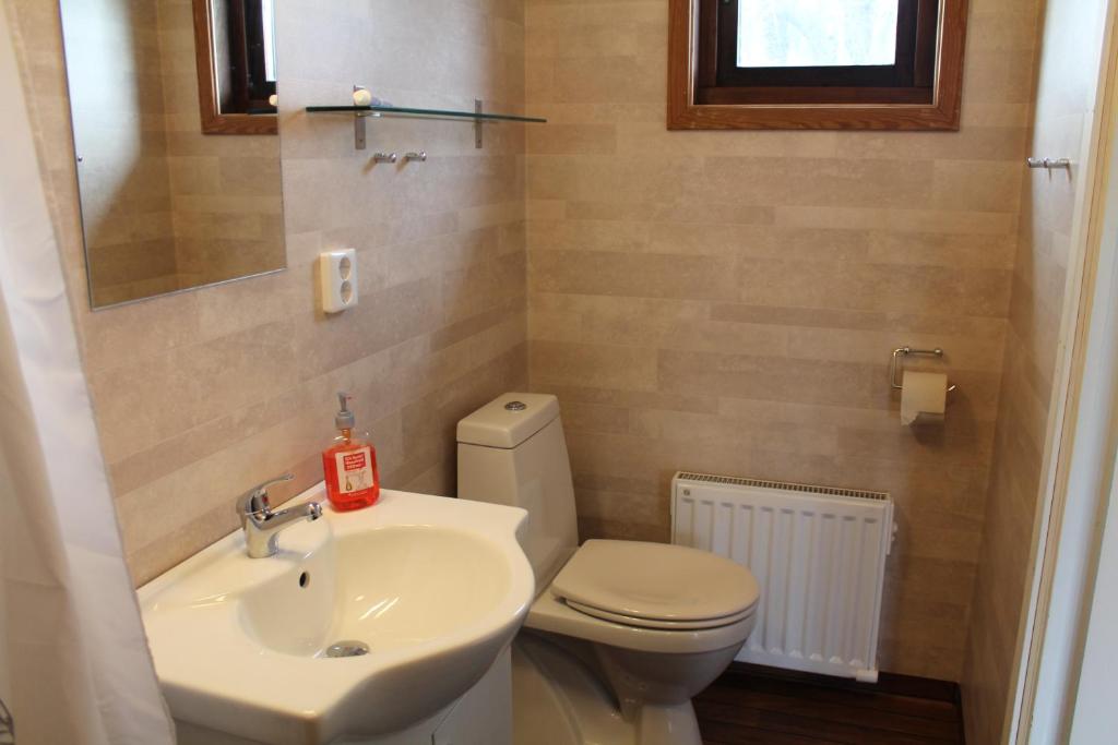 Koupelna v ubytování Tuvagård B&B Vindhästar