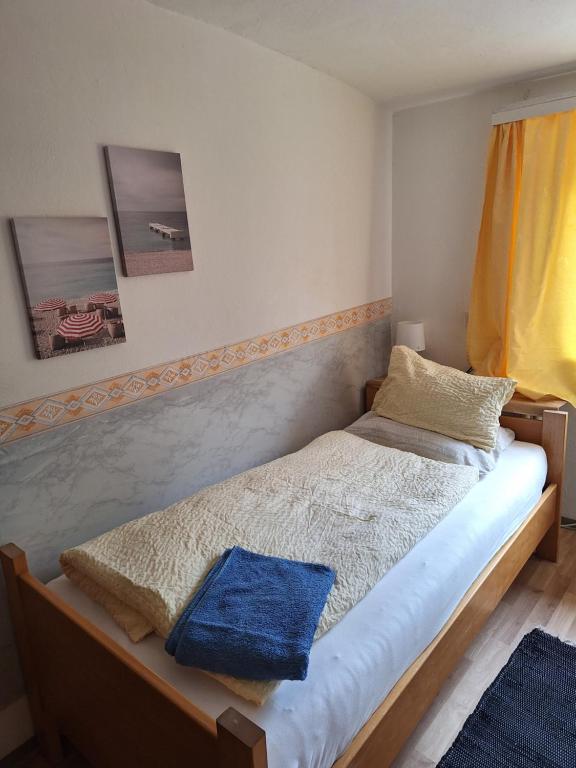 Postel nebo postele na pokoji v ubytování Haus Hoogendam