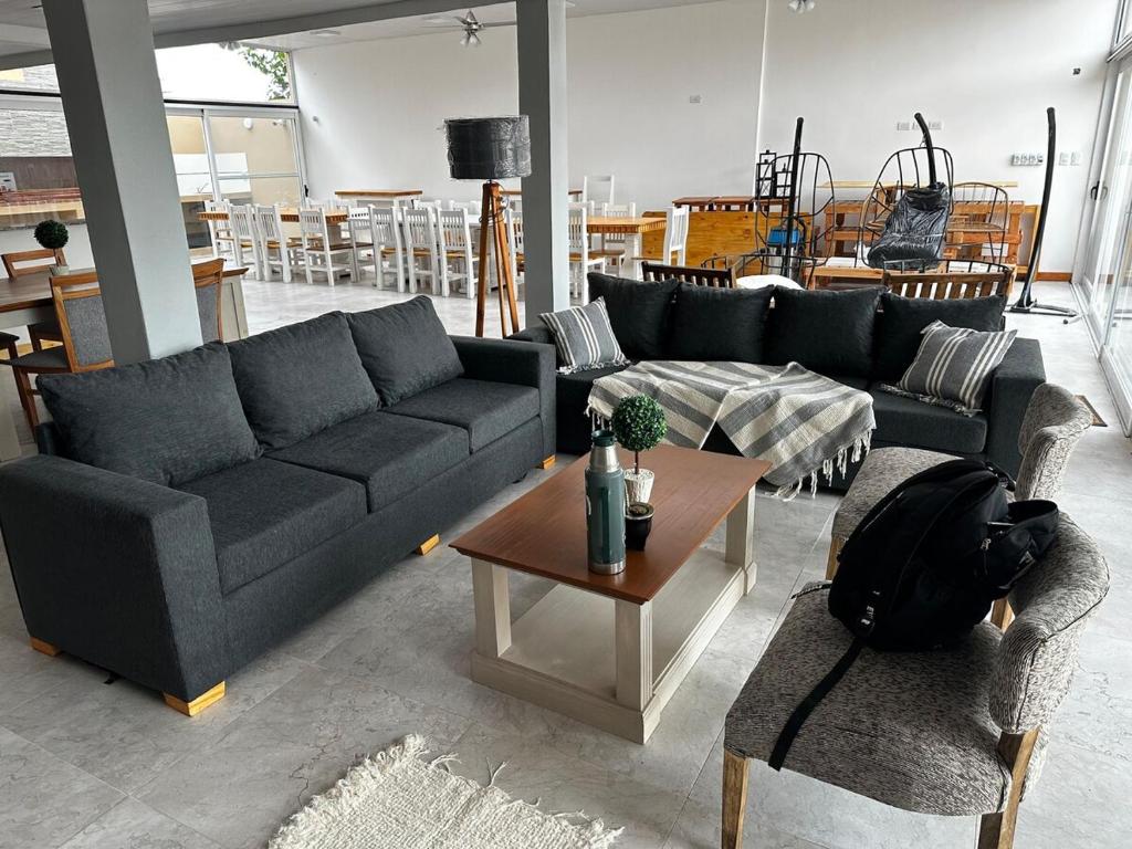 Ein Sitzbereich in der Unterkunft casa quincho concordia