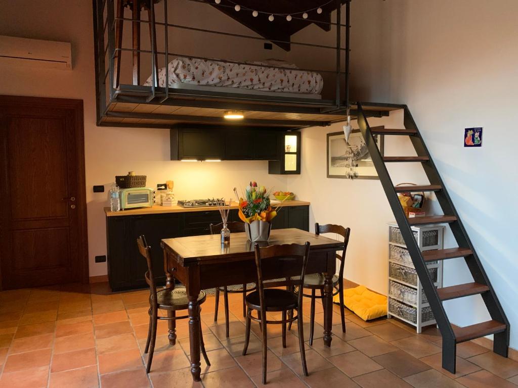 Kuchyň nebo kuchyňský kout v ubytování Bricco Tigliolette (just for two)
