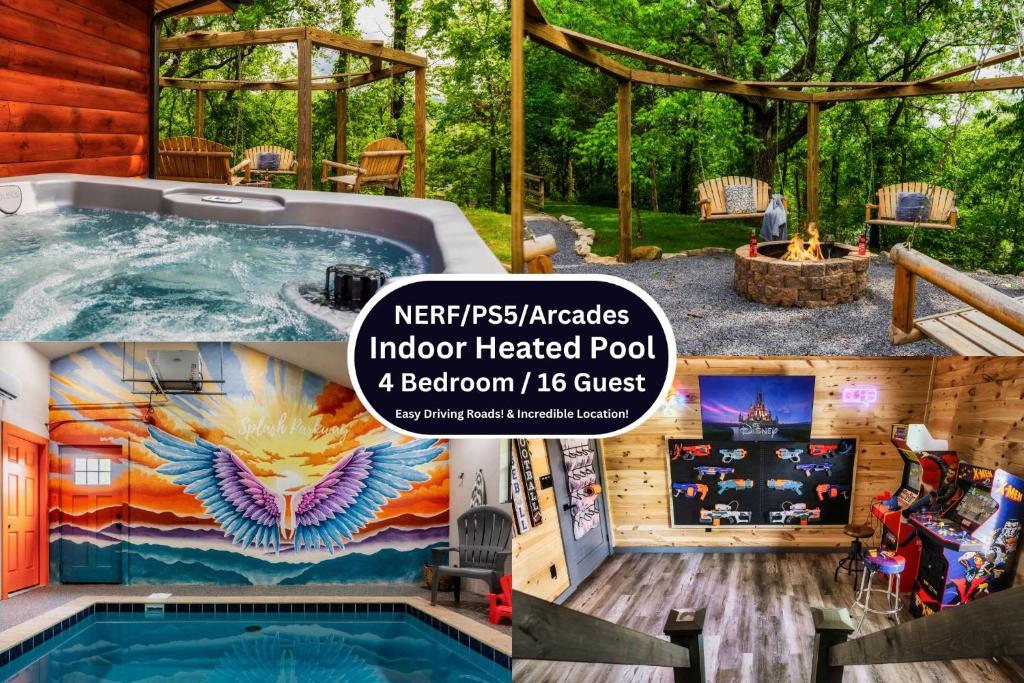 Bazén v ubytování FUN Heated Pool Cabin - Walk To Parkway nebo v jeho okolí