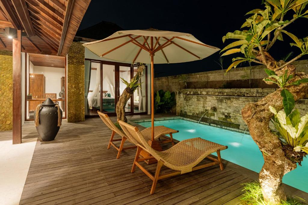 Bazén v ubytování E Sanctuary Resort Ubud nebo v jeho okolí