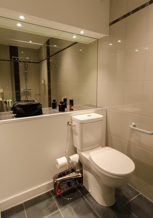 Koupelna v ubytování Hôtel Agena