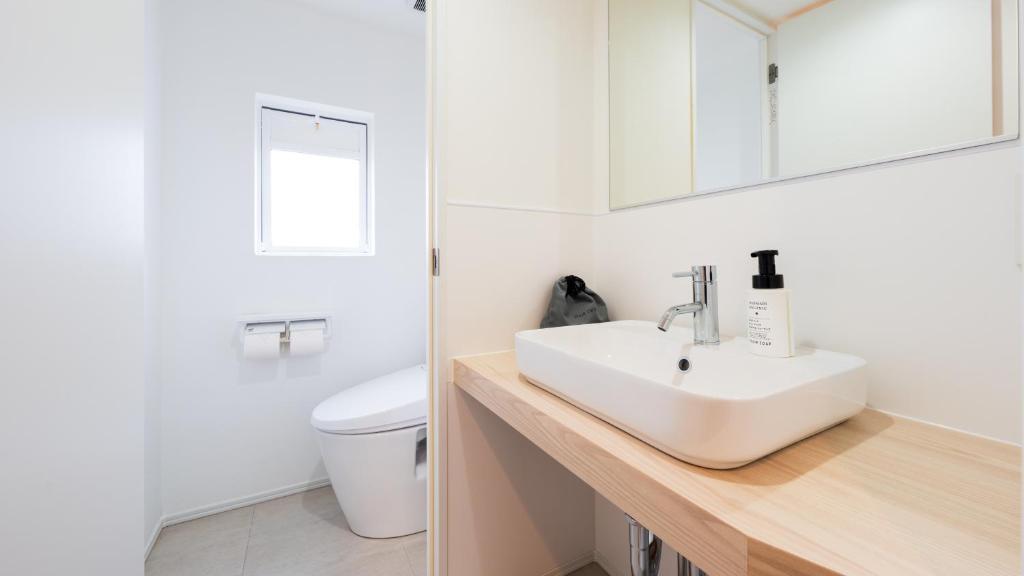 Koupelna v ubytování Hotel Meguri