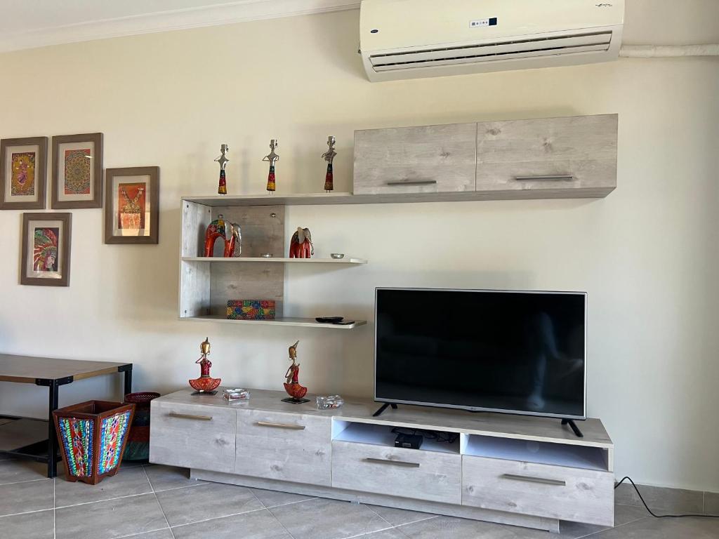 TV a/nebo společenská místnost v ubytování Telal breeze villa