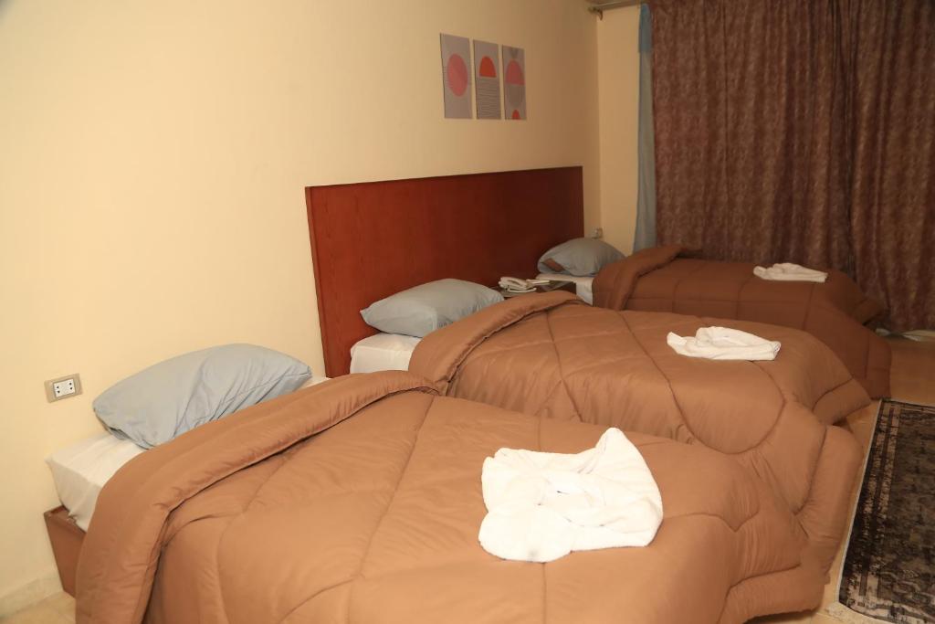 Postel nebo postele na pokoji v ubytování verssailles pyramids hotel