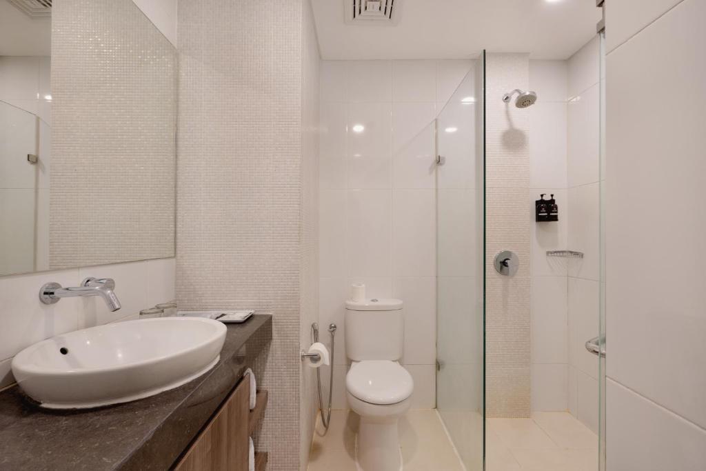 Koupelna v ubytování Laska Hotel Subang