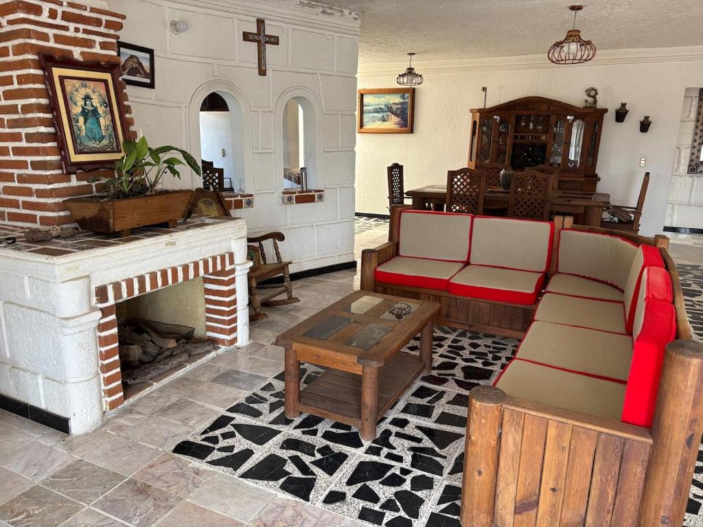 Χώρος καθιστικού στο Casquito de Hacienda