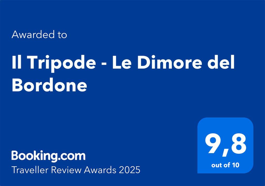 Certifikát, hodnocení, plakát nebo jiný dokument vystavený v ubytování Il Tripode - Le Dimore del Bordone