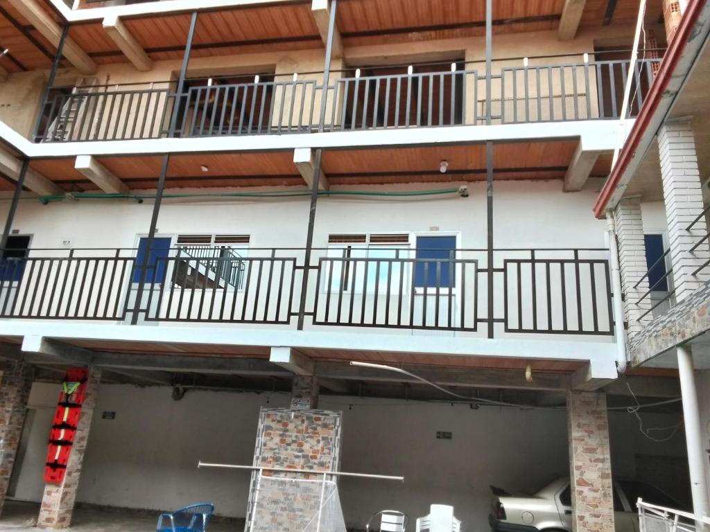 Balkón nebo terasa v ubytování Hotel escorpion