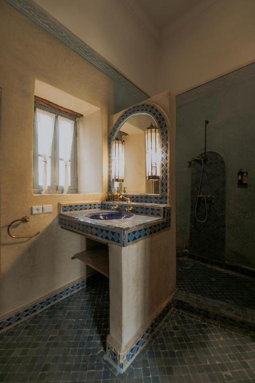 Koupelna v ubytování Riad Sierra
