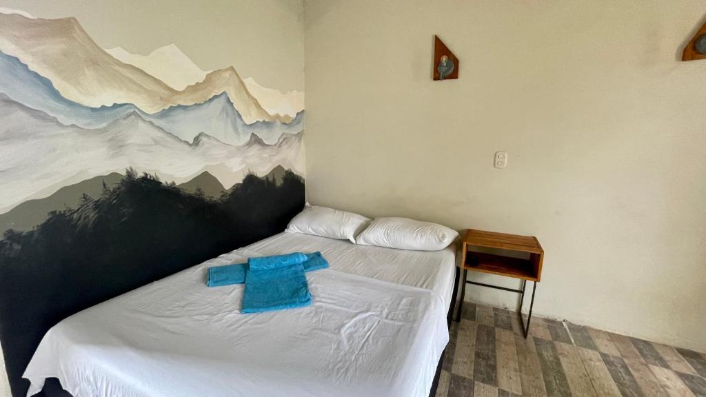 Postel nebo postele na pokoji v ubytování New Western