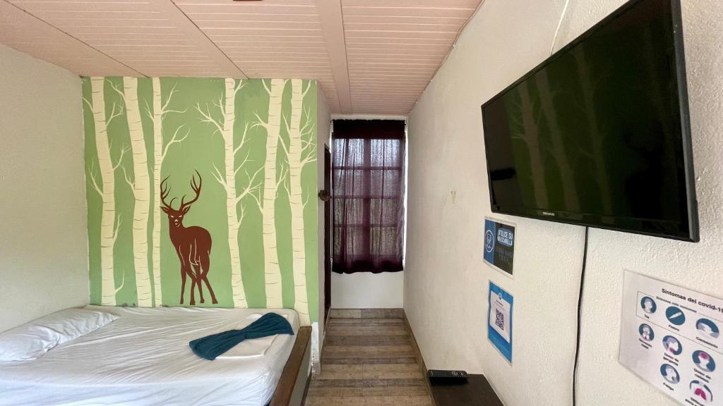 Postel nebo postele na pokoji v ubytování New Western