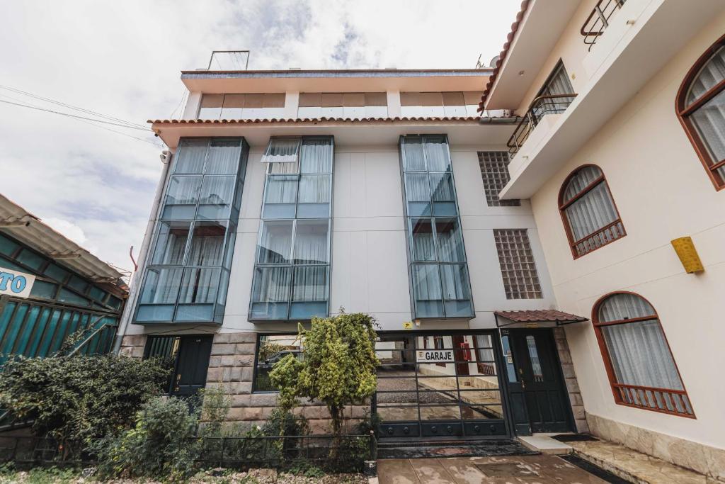 Budova, kde se aparthotel nachází