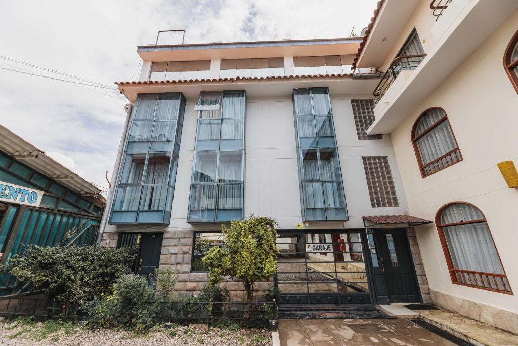 Budova, kde se aparthotel nachází