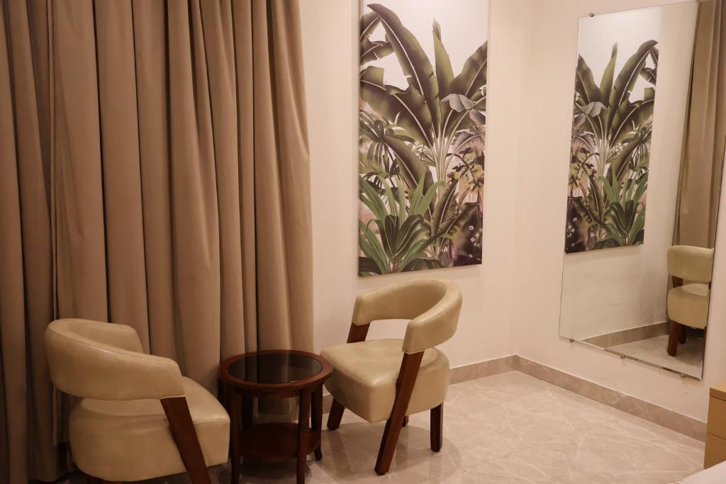 Posezení v ubytování Labels Hotel