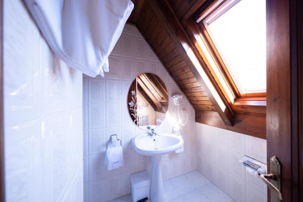 Koupelna v ubytování Hotel Fonfreda