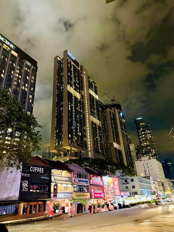 Nespecifikovaný výhled na destinaci Kuala Lumpur nebo výhled na město při pohledu z aparthotelu