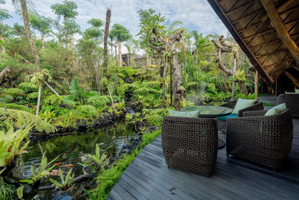 Zahrada ubytování E Sanctuary Resort Ubud