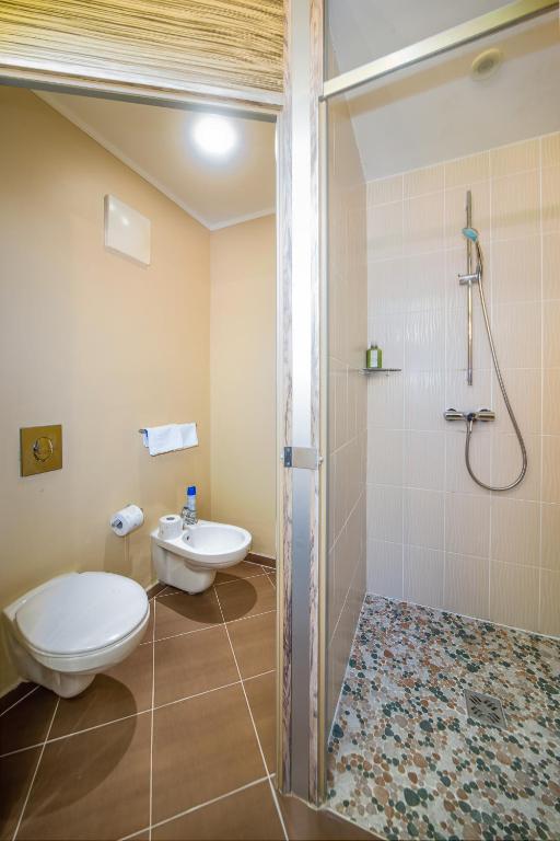Koupelna v ubytování Wellness Hotel Kager Harkány